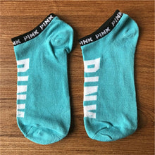 Load image into Gallery viewer, Hot Motion Socks PINK Socks New Unisex Cotton Mix Random  Harajuku Creative Happy Casual Sports Short Ankle Pink Letters Socks