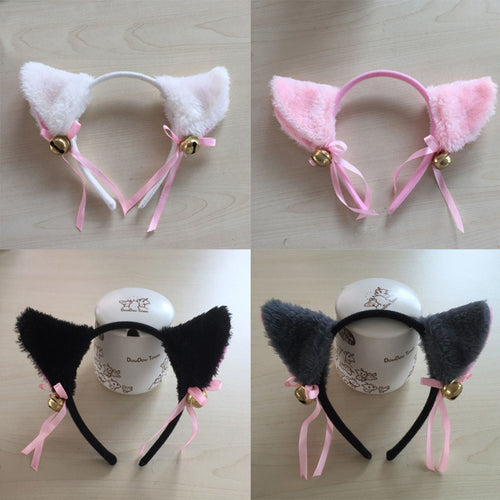 Freee Shipping COS anime ears cats hairpins diffuse maid catwoman Lolita soft cute sister card