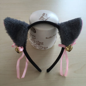 Freee Shipping COS anime ears cats hairpins diffuse maid catwoman Lolita soft cute sister card